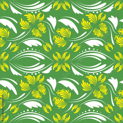Folk flowers print Floral pattern Ethnic art