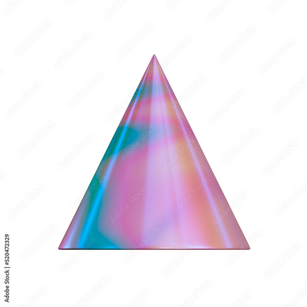 3d illustration geometric shape of cone 3d illustration geometric shape of cone