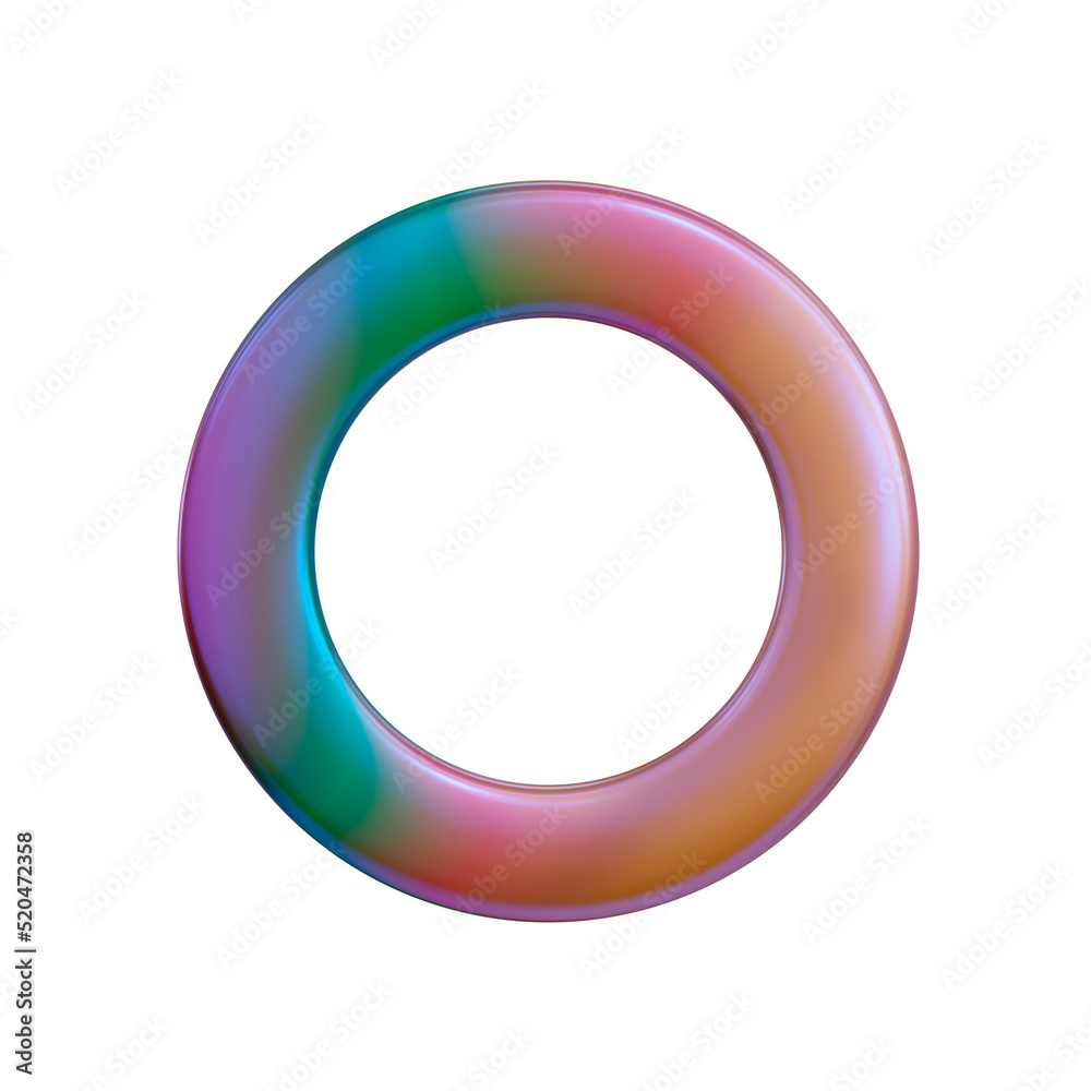 3d illustration geometric shape of ring 3d illustration geometric shape of ring