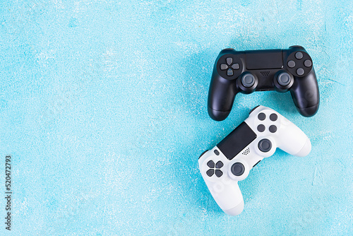 Computer gaming joystick. Gaming concept. Game controller.