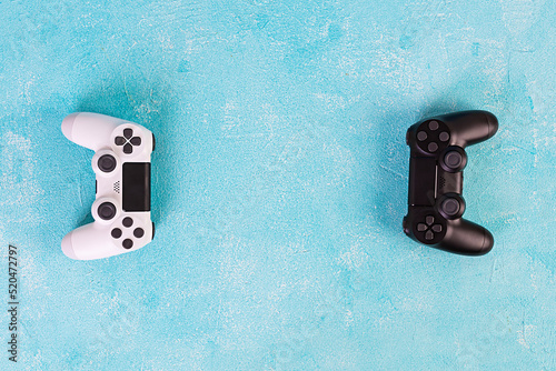 Computer gaming joystick. Gaming concept. Game controller.