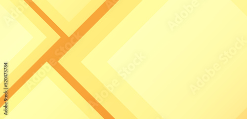 Geometric abstract shape on yellow-orange gradient overlay background. Vector.