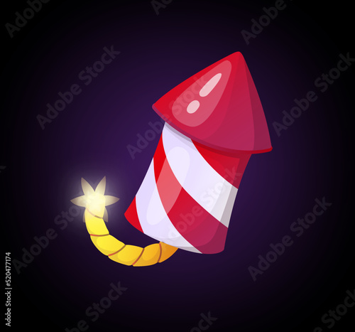 Colorful Rockets. Mobile Game Assets on white background. vector illustration. photo