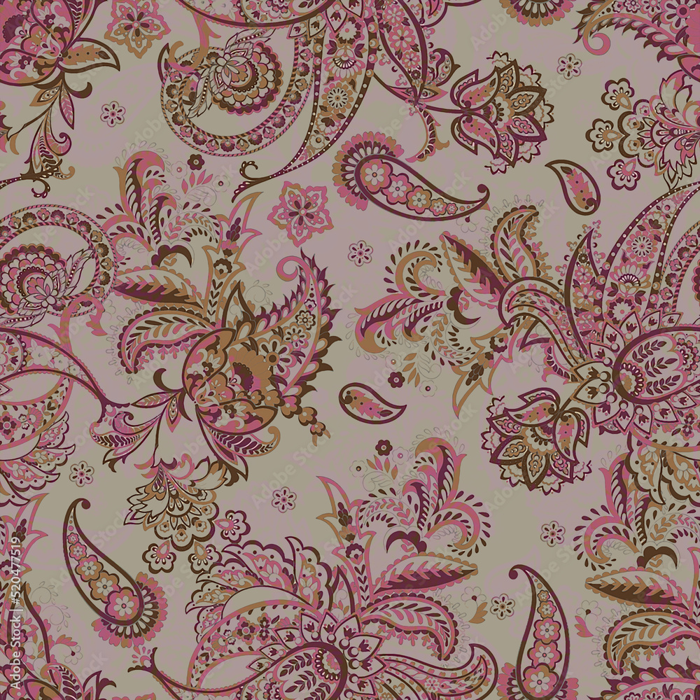 Digital textile kalamkari Allover pattern design Digital textile kalamkari Allover pattern design