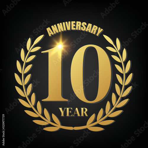 10th golden anniversary logo