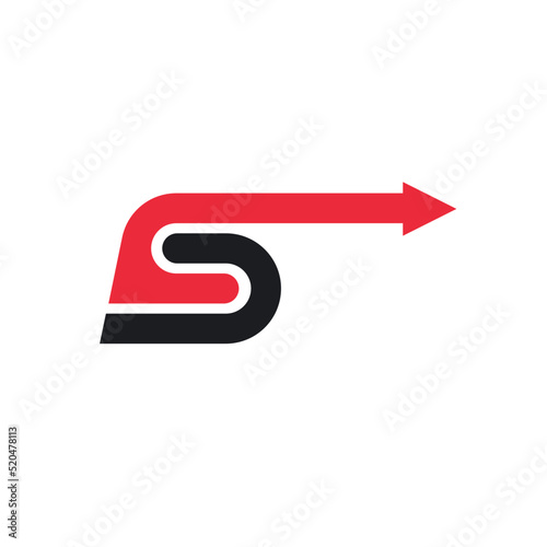 Free Download S letter arrow concept  design icon vector template - GFXLoad