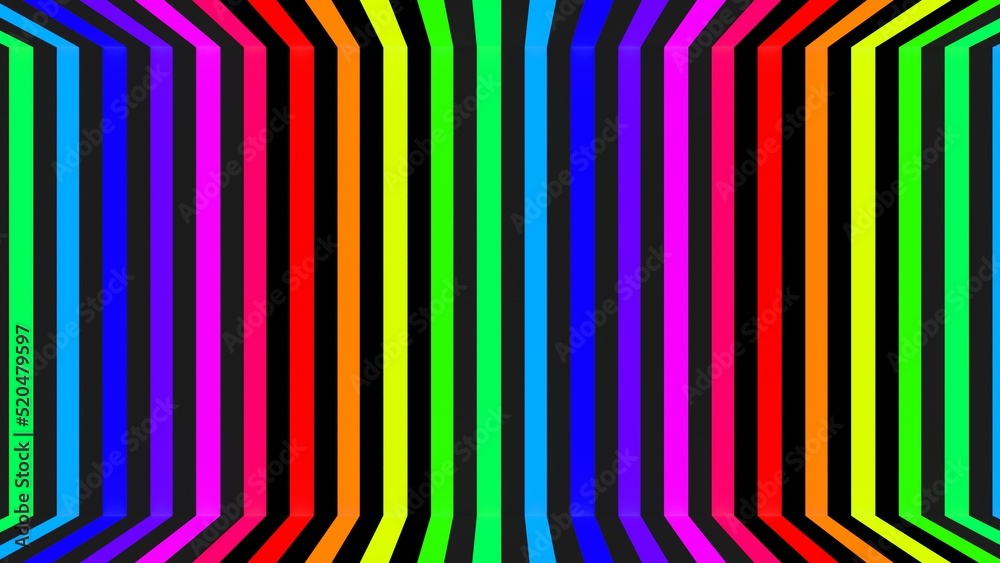 3D renderings. Computer modeled room with ceiling, wall and floor with ...