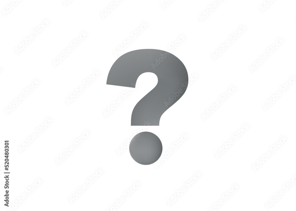 Gray question mark. Vector graphics for design. Gray question mark. Vector graphics for design.
