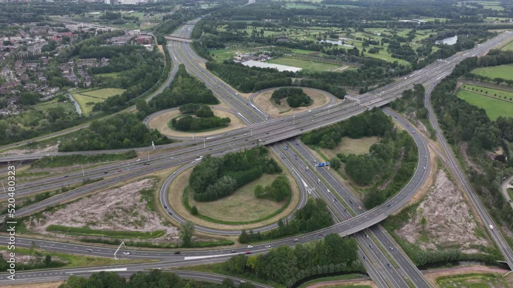 The Lunetten Junction is a Dutch traffic interchange for the connection of the A12 and A27 motorways . It is located near Lunetten, a district of Utrecht. Traffic crossroadcarriageways The Lunetten Junction is a Dutch traffic interchange for the connection of the A12 and A27 motorways . It is located near Lunetten, a district of Utrecht. Traffic crossroadcarriageways