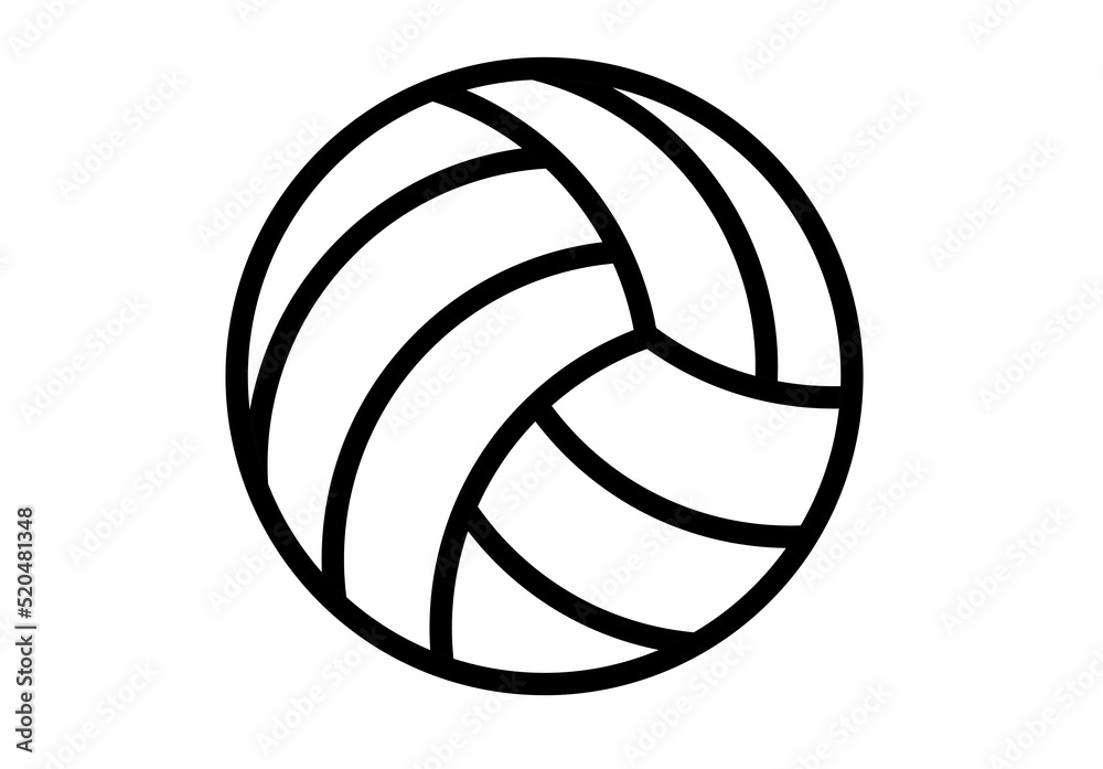 volleyball icon isolated on white background
