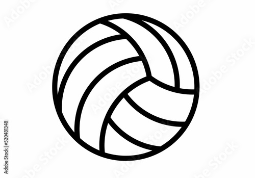 volleyball icon isolated on white background