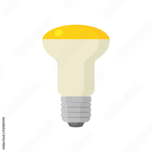LED light lamp bulb vector colorful icon