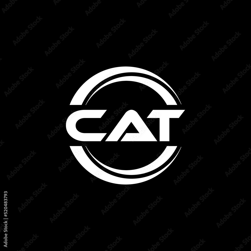 CAT letter logo design with black background in illustrator, vector logo modern alphabet font overlap style. calligraphy designs for logo, Poster, Invitation, etc. CAT letter logo design with black background in illustrator, vector logo modern alphabet font overlap style. calligraphy designs for logo, Poster, Invitation, etc.