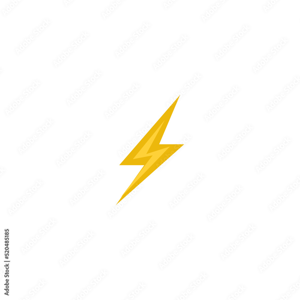 Lightning vector icon; thunderbolt, electric Lightning vector icon; thunderbolt, electric