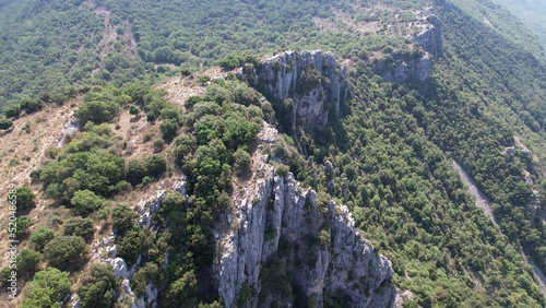 Drone flight around the Bau of St Jean in France photo