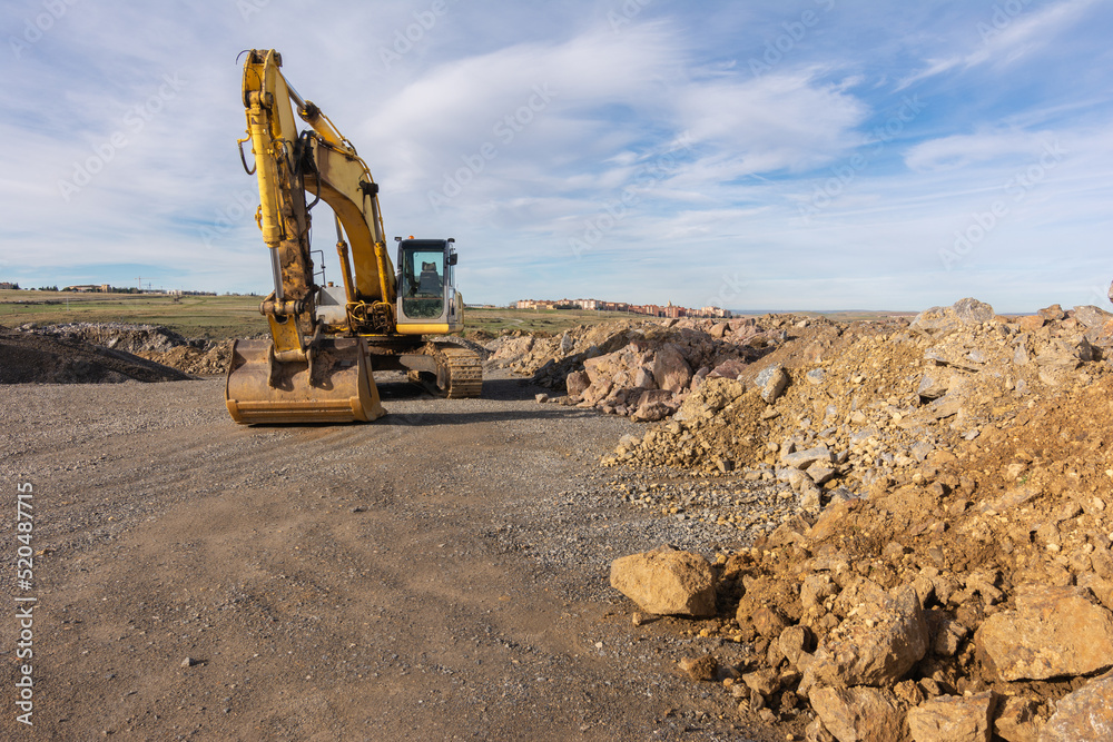 Obraz premium Heavy machinery for the construction