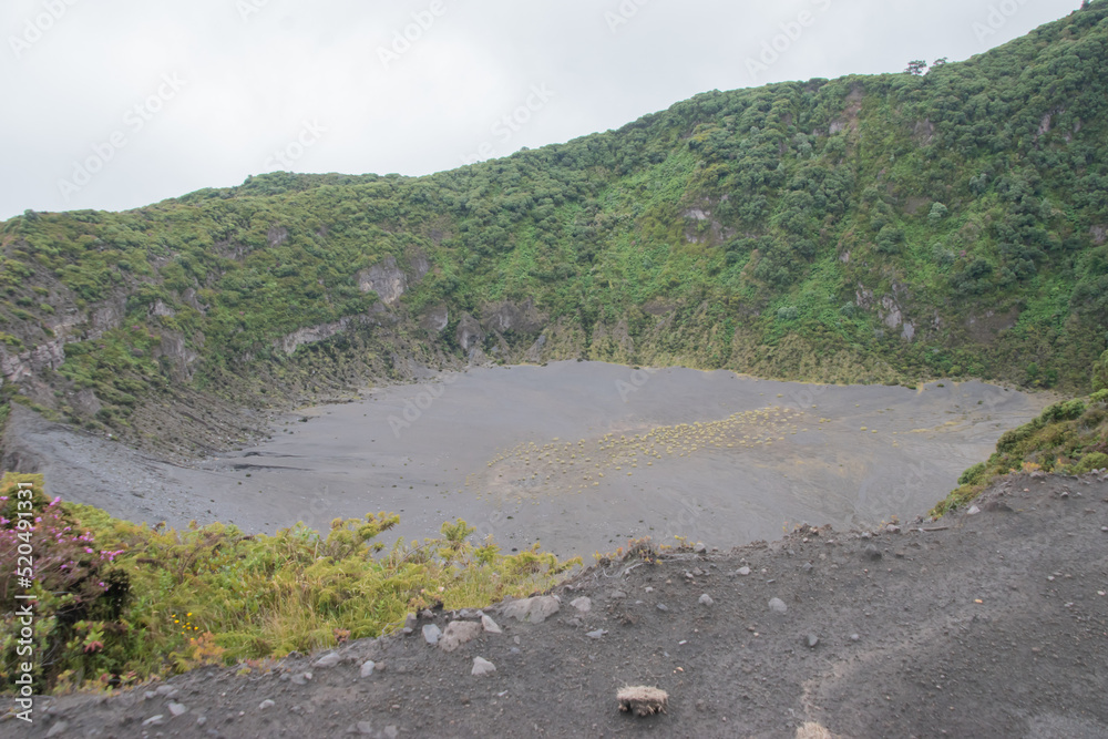 Irazu volcano the highest active volcano in Costa Rica.