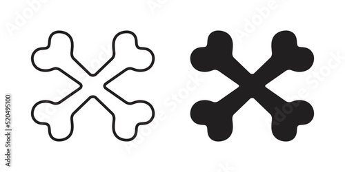 crossbones icon vector Halloween dog logo skull pirate symbol ghost cartoon character doodle illustration clip art design