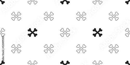 crossbones seamless pattern dog bone pirate footprint french bulldog puppy vector pet cartoon skeleton halloween ghost repeat wallpaper gift wrapping paper scarf isolated tile background doodle illust