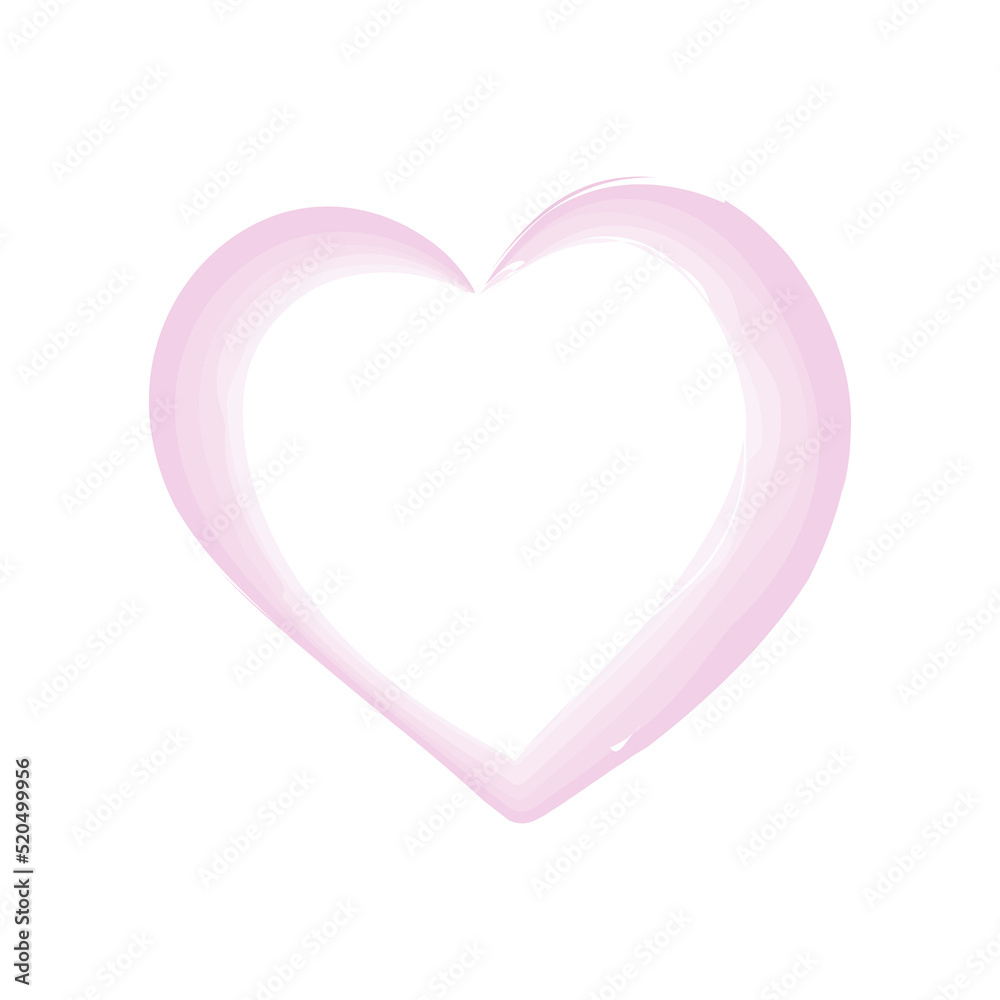hand drawn Heart watercolor element design hand drawn Heart watercolor element design