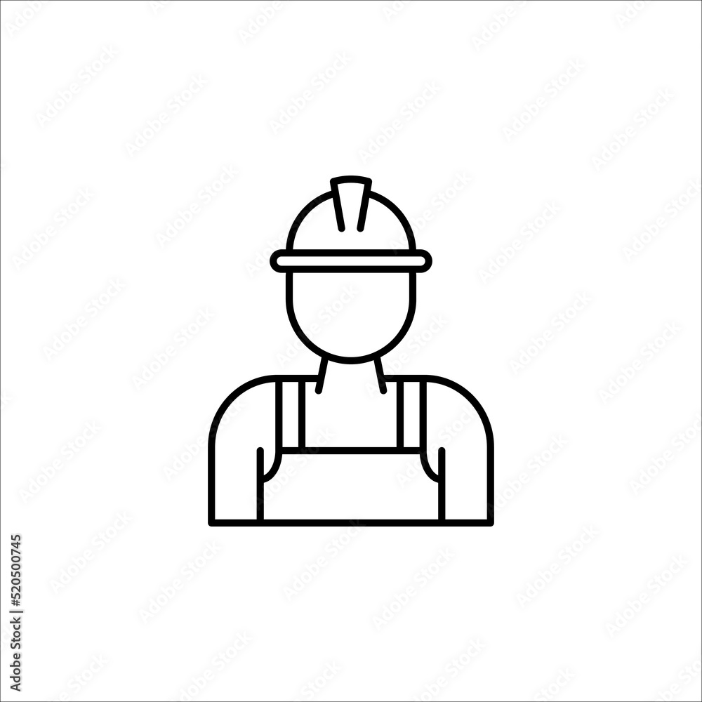 Technician icon with simple design, Repairman icon vector illustration. eps 10