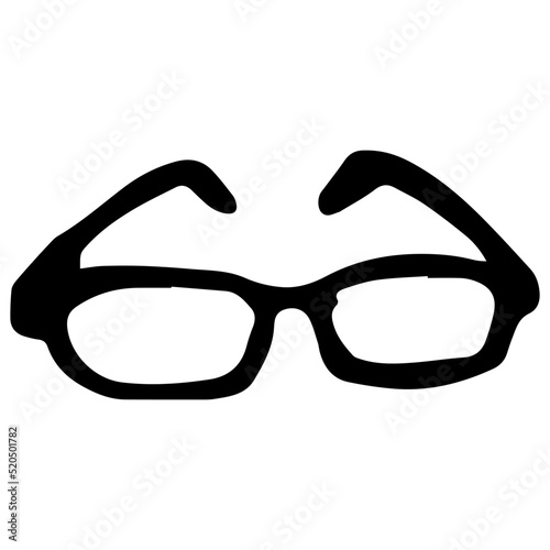 A single vector element reading black glasses.