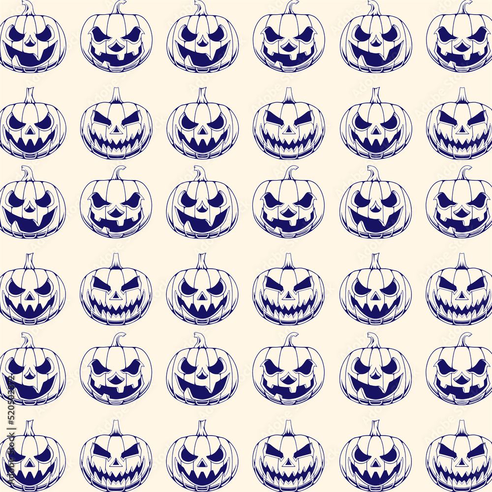 Pumpkin seamless pattern design Pumpkin seamless pattern design