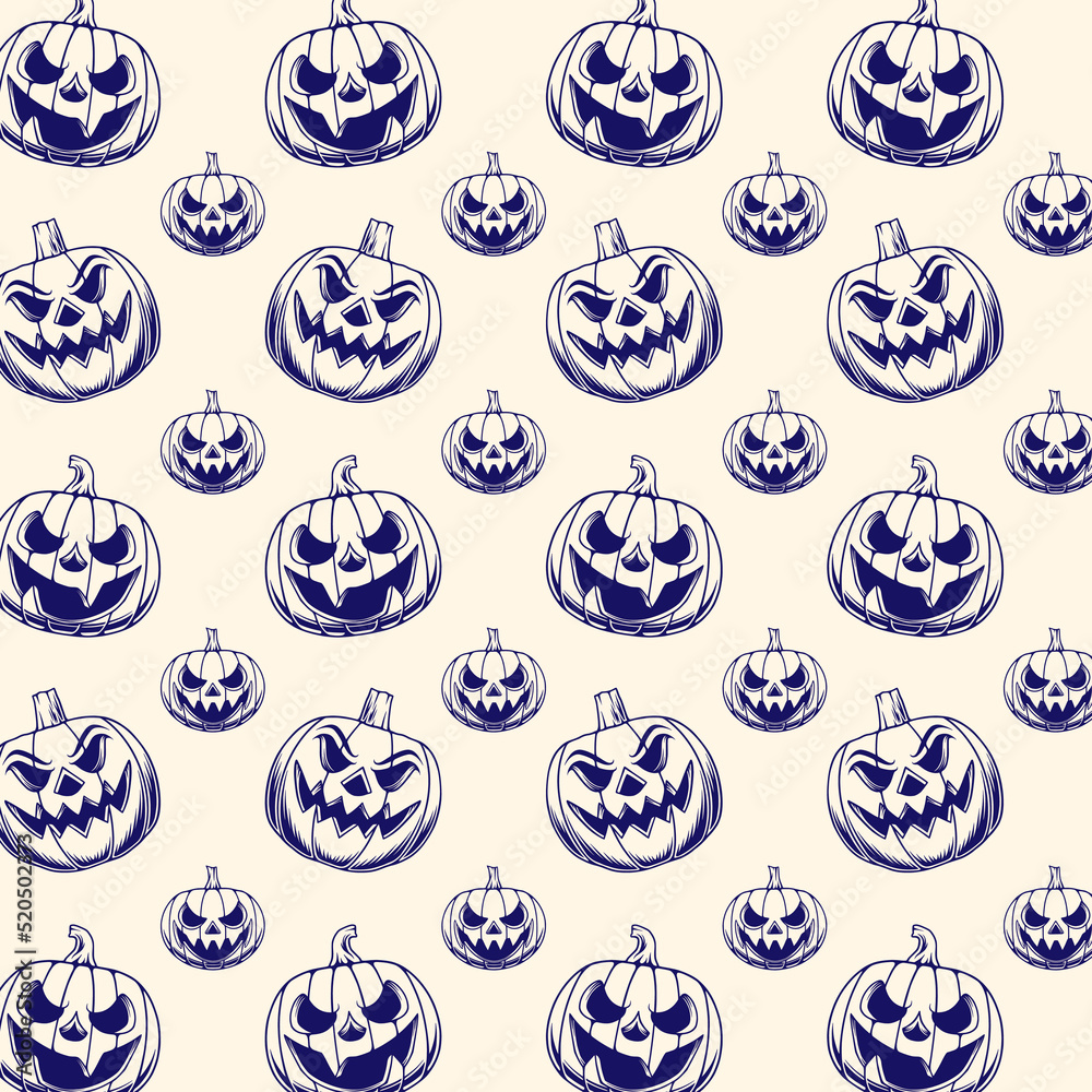 Pumpkin seamless pattern design Pumpkin seamless pattern design