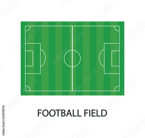 Football field vector template design illustration vector