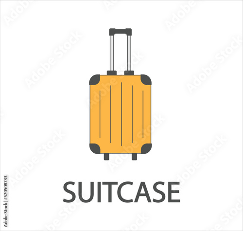 Suitcase baggage concept line icon. Simple element illustration