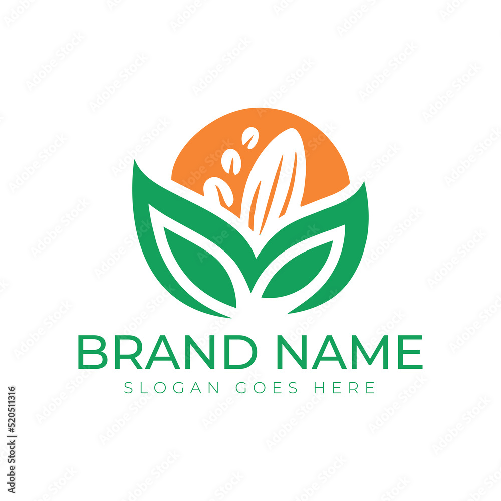 Fototapeta premium Logo Design for the Nuts Industry