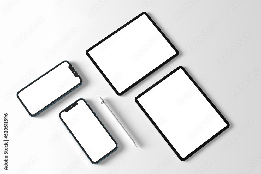 Blank multi device website mockup Blank multi device website mockup