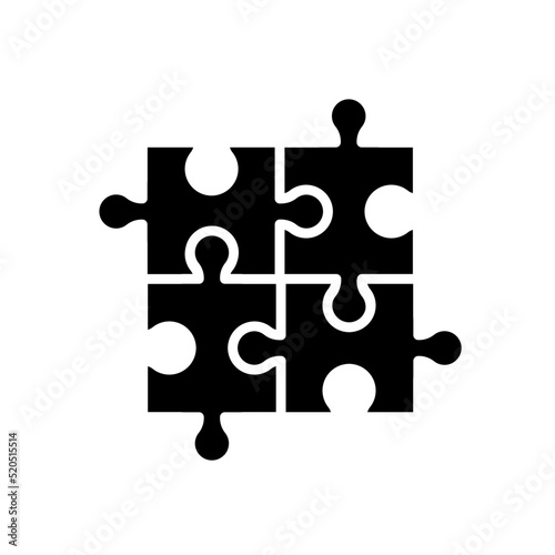 Puzzle, układanka, część - ilustracja wektorowa