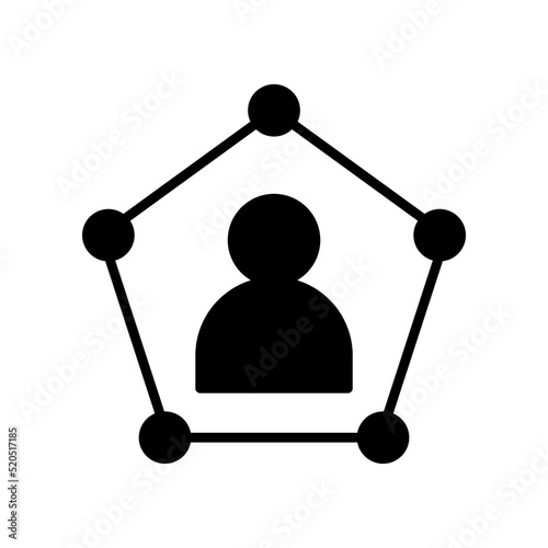Użytkownik, user, sieć, networking - iko na wektorowa
