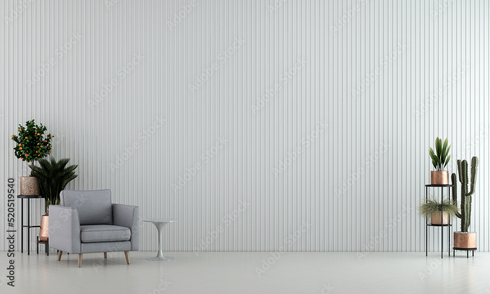 Minimal living room and white empty wall texture background interior ...