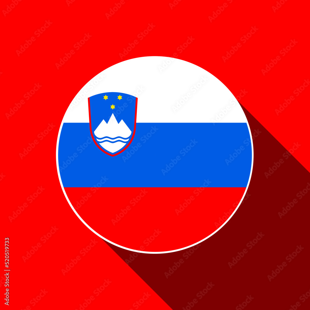 Country Slovenia. Slovenia flag. Vector illustration. Country Slovenia. Slovenia flag. Vector illustration.