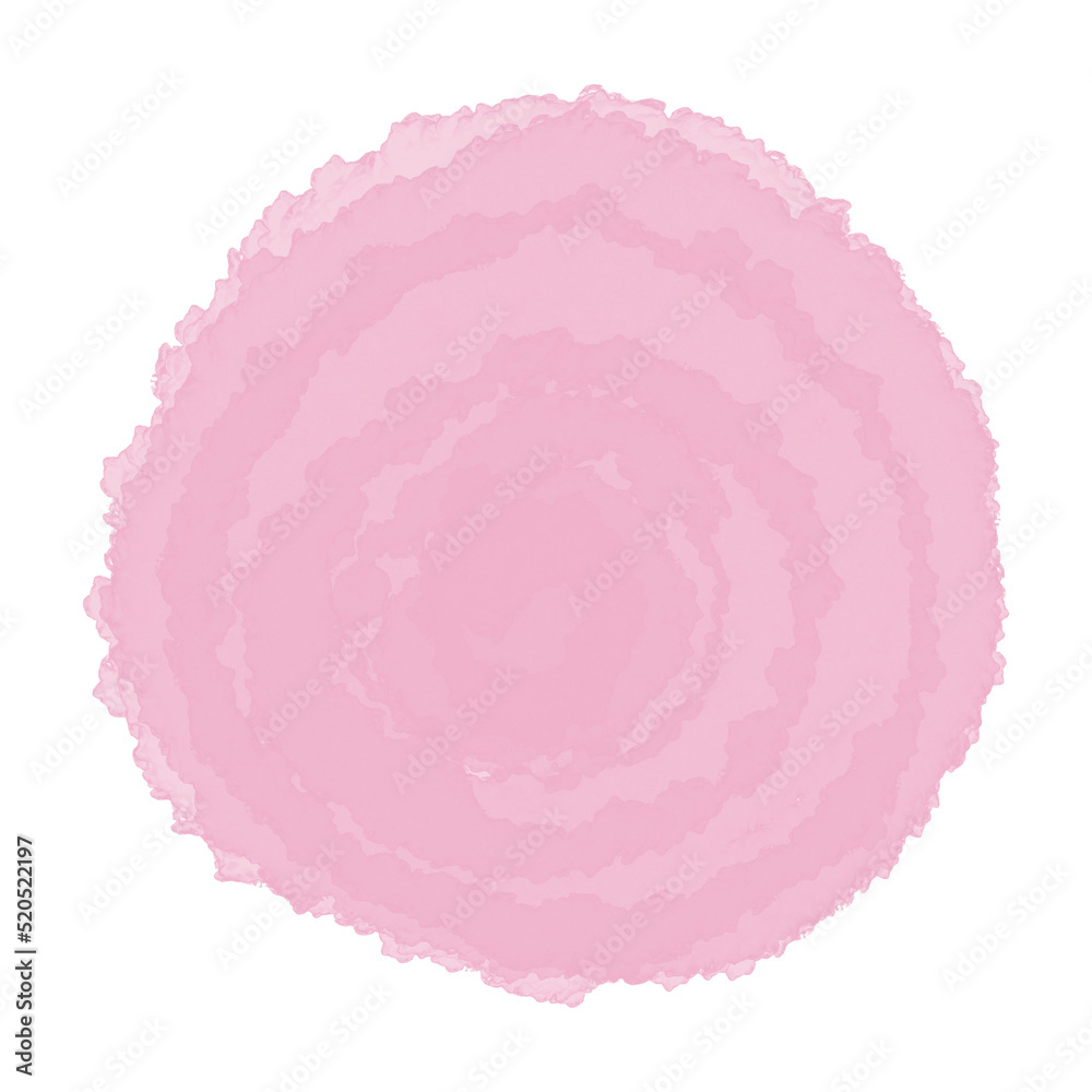 Soft purple watercolor circle stroke element Soft purple watercolor circle stroke element