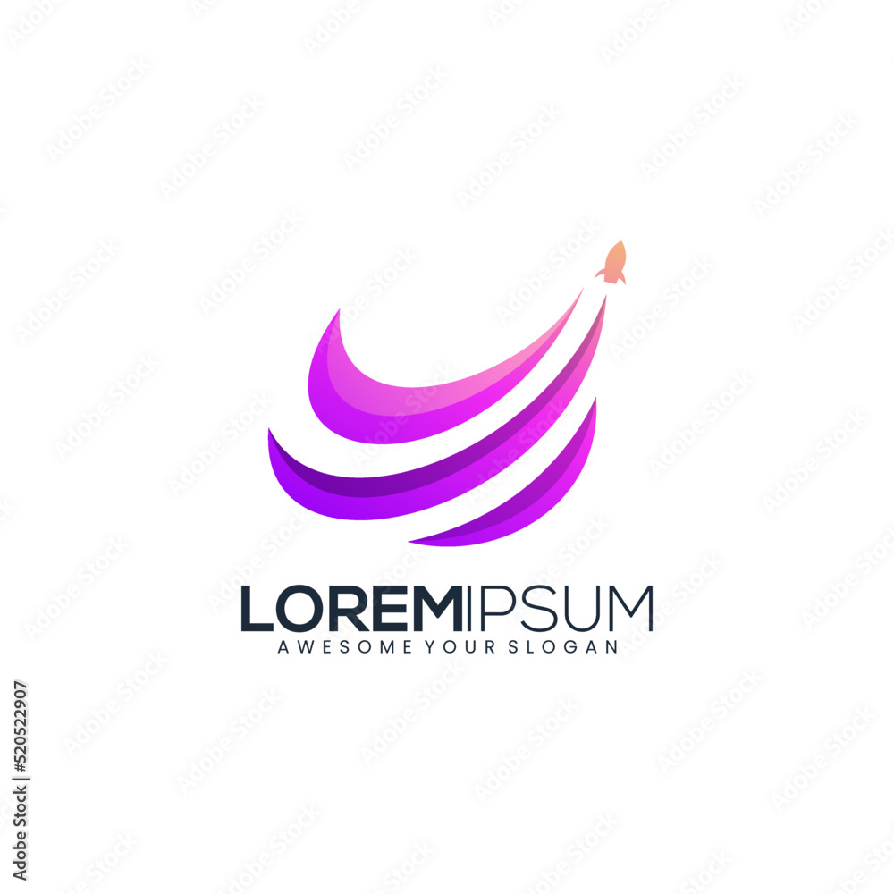 Start Up Business logo abstract gradient colorful