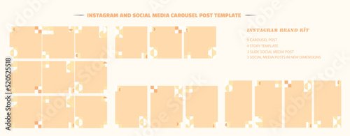Instagram and social media carousel post template © Samira