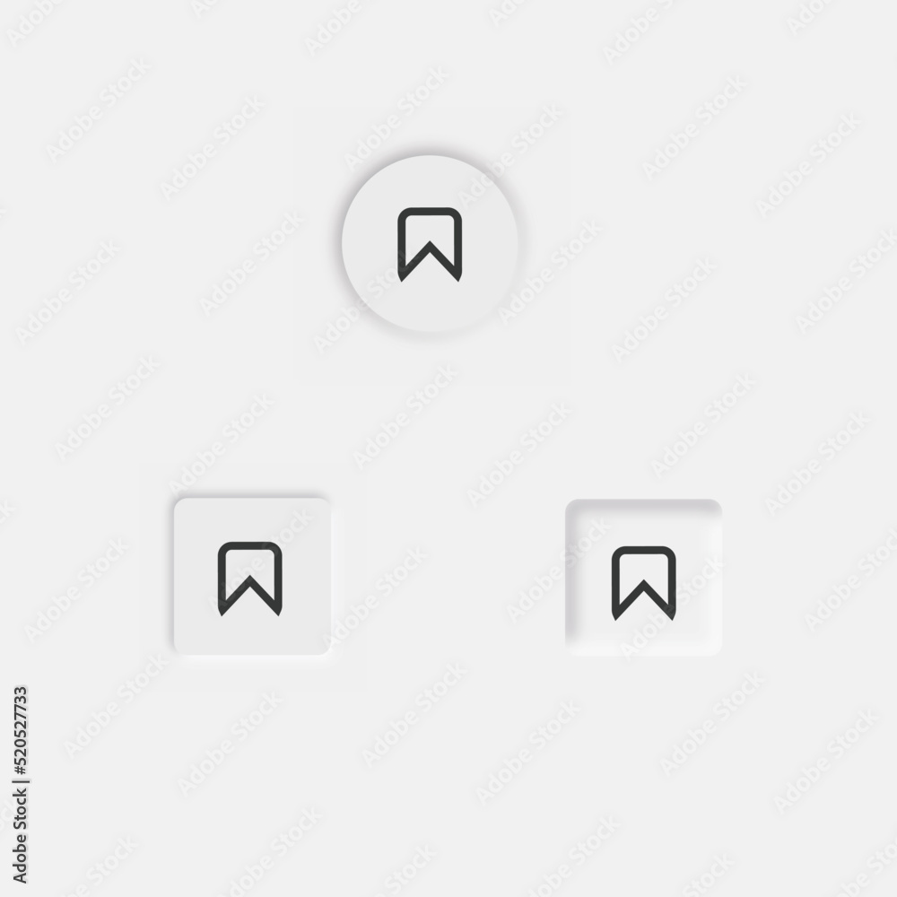 Neomorphic ui and ux design elements social media button in neomorphism style trend digital circle Neomorphic ui and ux design elements social media button in neomorphism style trend digital circle