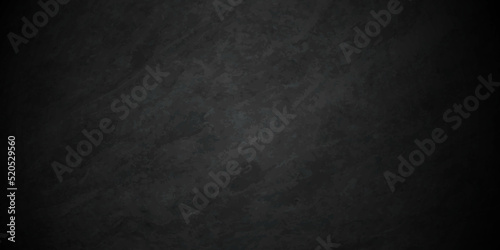 Blackboard and chalkboard grunge backdrop texture background. Vector Black stone concrete texture background anthracite panorama. Panorama dark grey black slate background or texture.