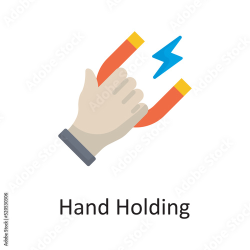 Hand Holding vector flat Icon Design illustration. Miscellaneous Symbol on White background EPS 10 File