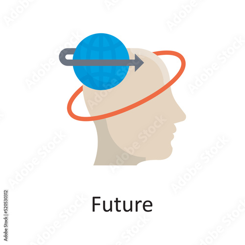 Future vector flat Icon Design illustration. Miscellaneous Symbol on White background EPS 10 File