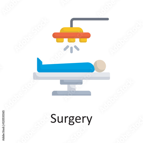 Surgery vector flat Icon Design illustration. Miscellaneous Symbol on White background EPS 10 File