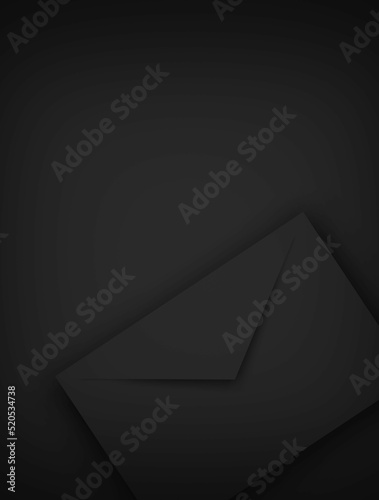 Black envelope background