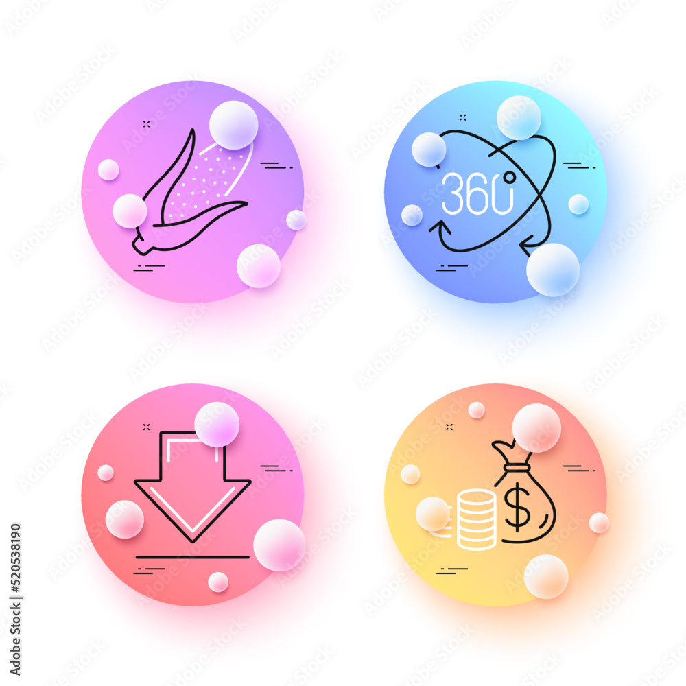Corn, Full rotation and Downloading minimal line icons. 3d spheres or balls buttons. Coins bag icons. For web, application, printing. Fresh vegetable, 360 degree, Load information. Investment. Vector Corn, Full rotation and Downloading minimal line icons. 3d spheres or balls buttons. Coins bag icons. For web, application, printing. Fresh vegetable, 360 degree, Load information. Investment. Vector