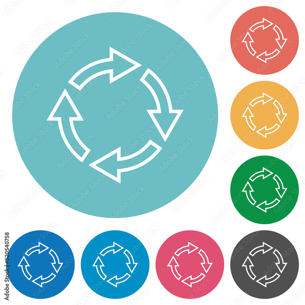 Rotate right outline flat round icons Rotate right outline flat round icons