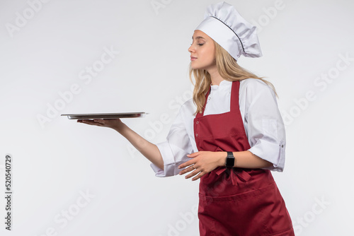 Chef cook woman. Chef with ...