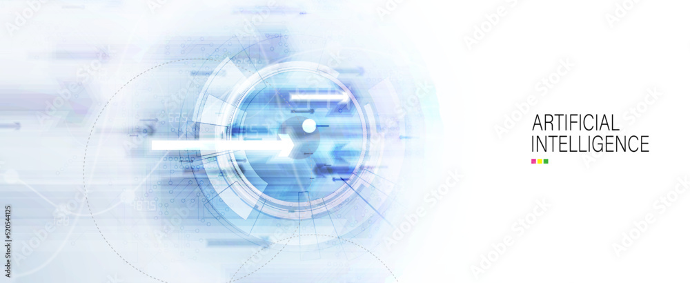 Conceptual technology illustration of artificial intelligence Conceptual technology illustration of artificial intelligence