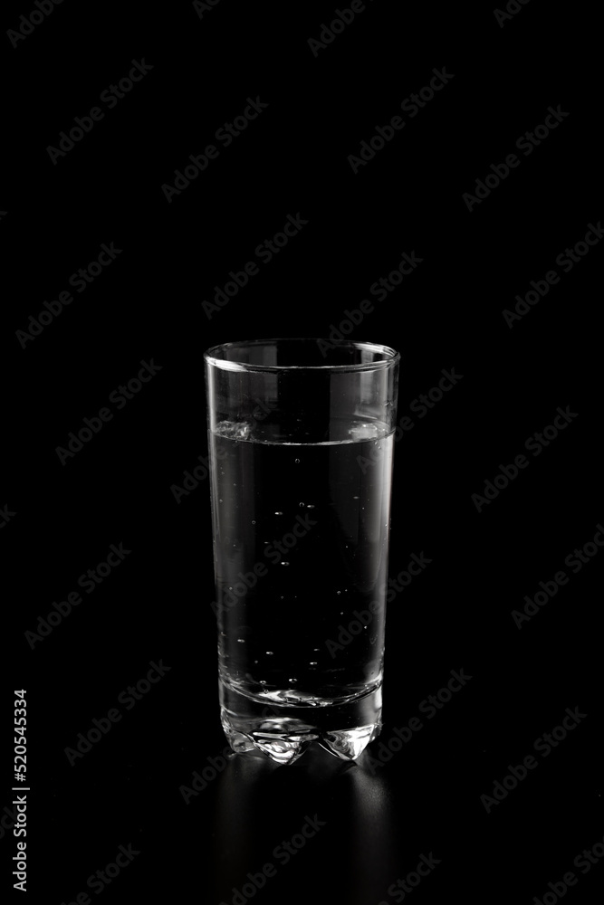 Glass of water filled with ice cubes Glass of water filled with ice cubes